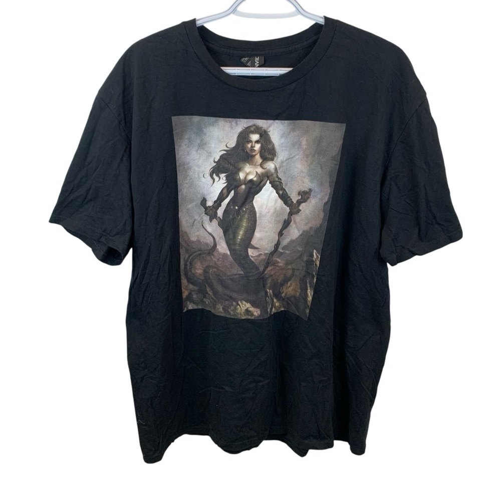 Naga Snake Woman Graphic Tee Men's XL RedBubble T-shirt Mythological Creature